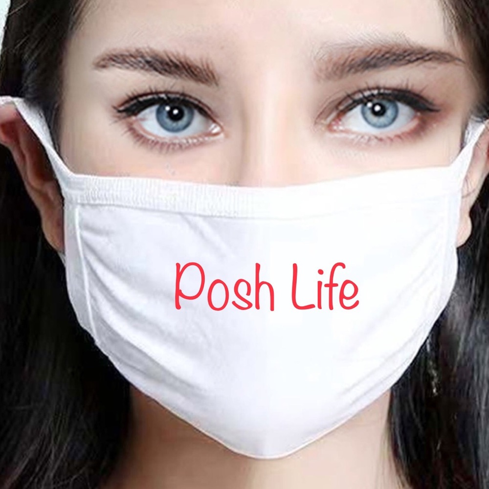 Face Mask Solid personalized white new - Picture 2 of 6